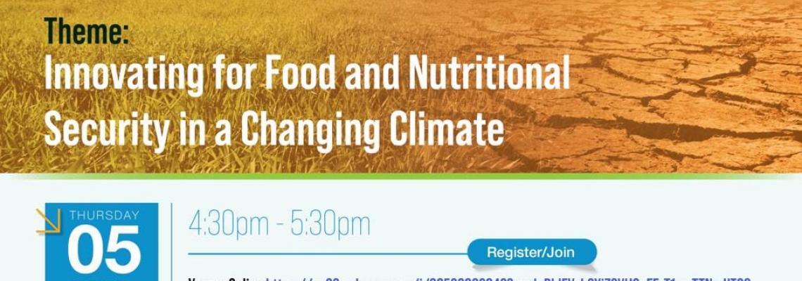 Innovating for food and nutritional security in changing climate