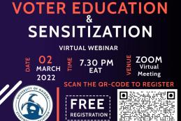 Voter Education and Sensitization Webinar